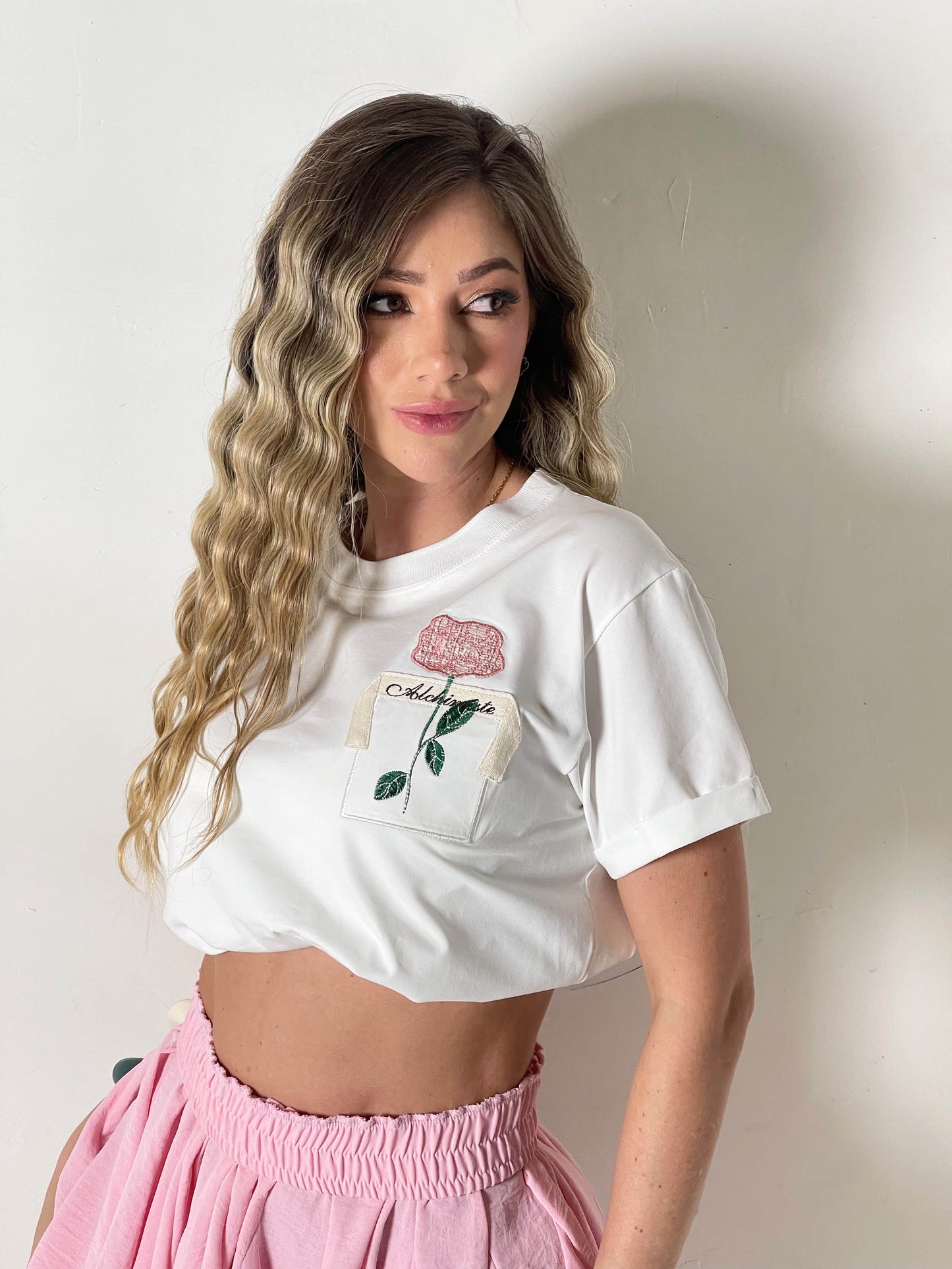 Camiseta Flor Hilandilla